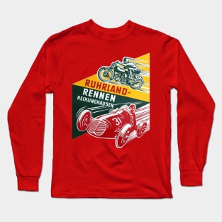 Germany Vintage Car and Motorcycle Racing Long Sleeve T-Shirt